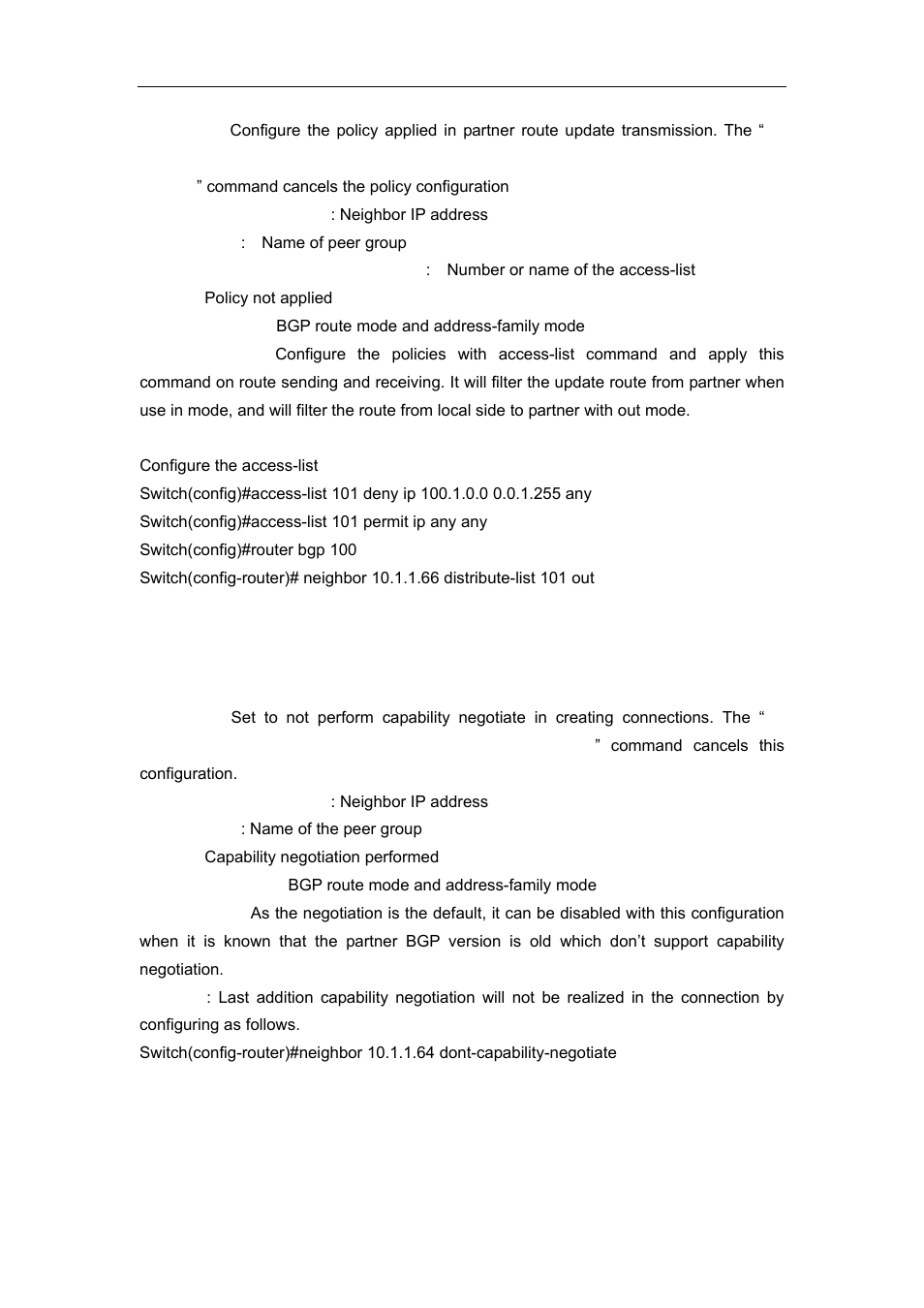52 neighbor dont-capability-negotiate, 53 neighbor ebgp-multihop | Accton Technology ES4626 User Manual | Page 549 / 853