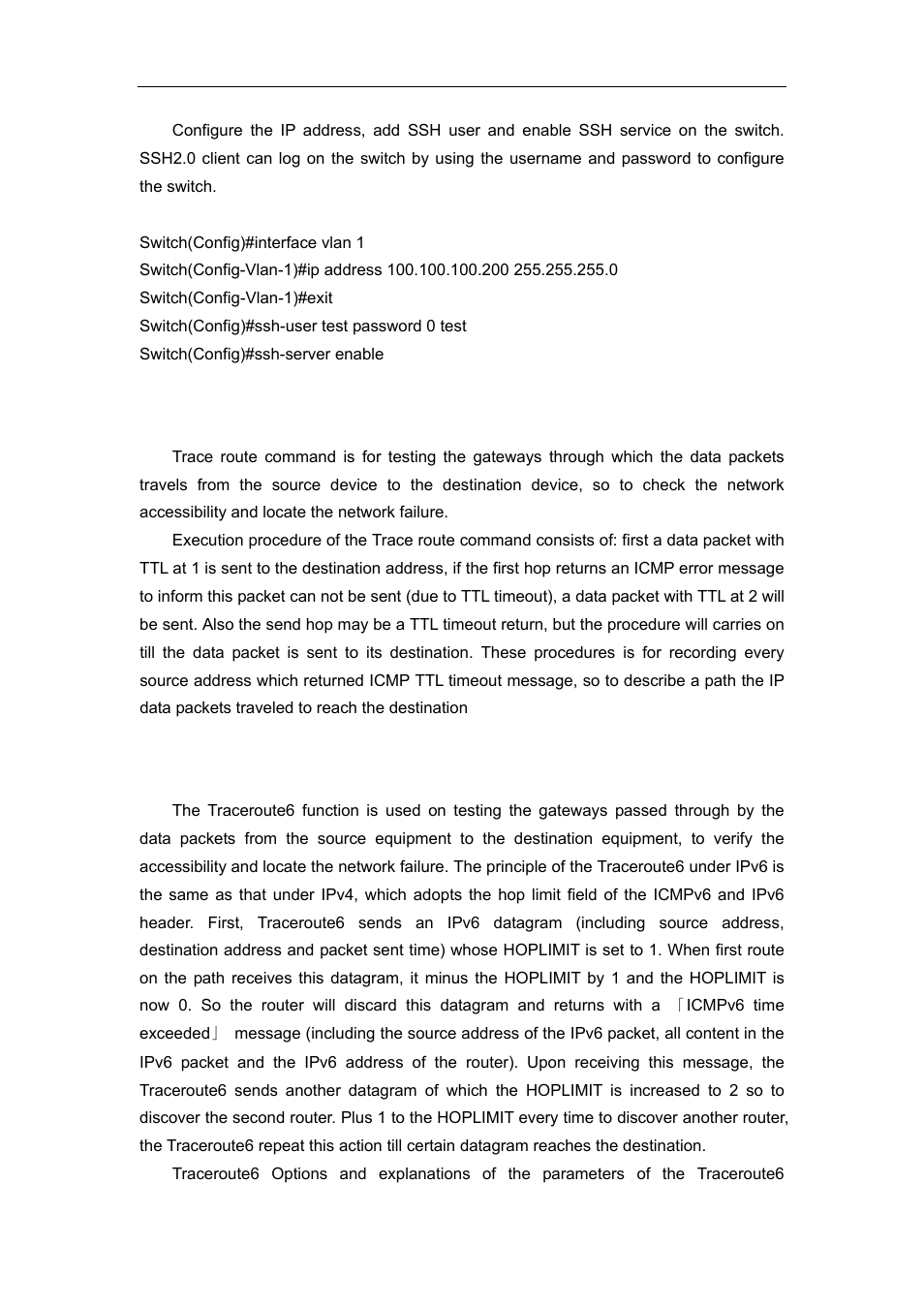 5 traceroute, 6 traceroute6 | Accton Technology ES4626 User Manual | Page 55 / 853