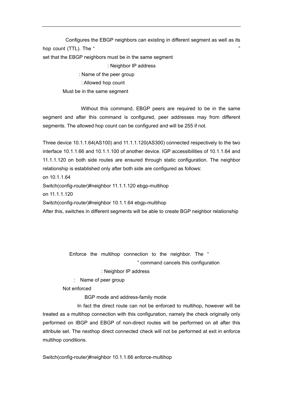 54 neighbor enforce-multihop | Accton Technology ES4626 User Manual | Page 550 / 853