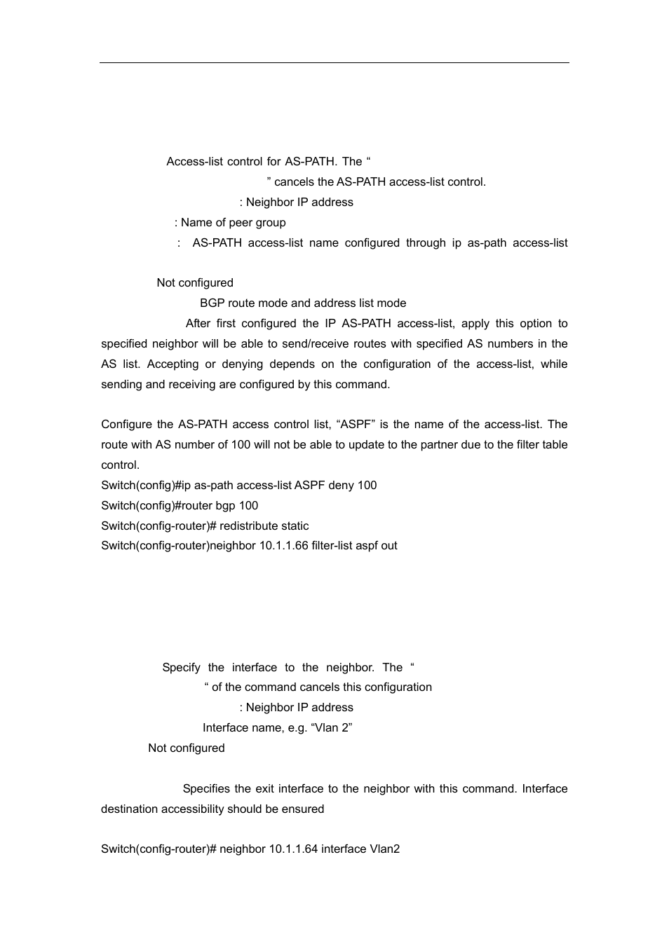 55 neighbor filter-list, 56 neighbor interface | Accton Technology ES4626 User Manual | Page 551 / 853