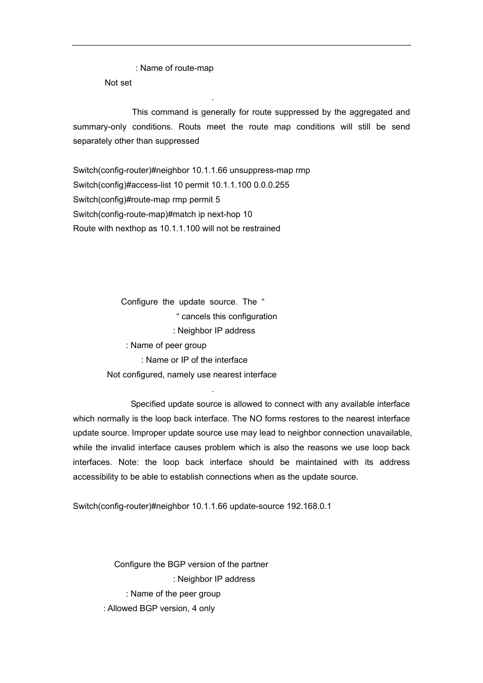 78 neighbor update-source, 79 neighbor version 4 | Accton Technology ES4626 User Manual | Page 562 / 853