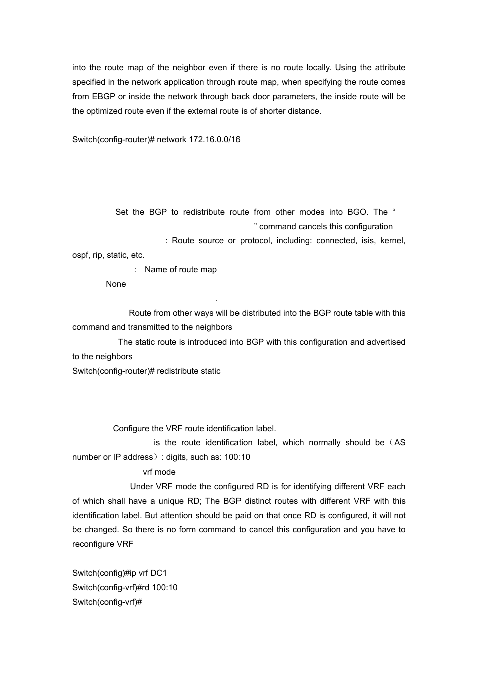 82 redistribute (bgp), 83 rd | Accton Technology ES4626 User Manual | Page 564 / 853