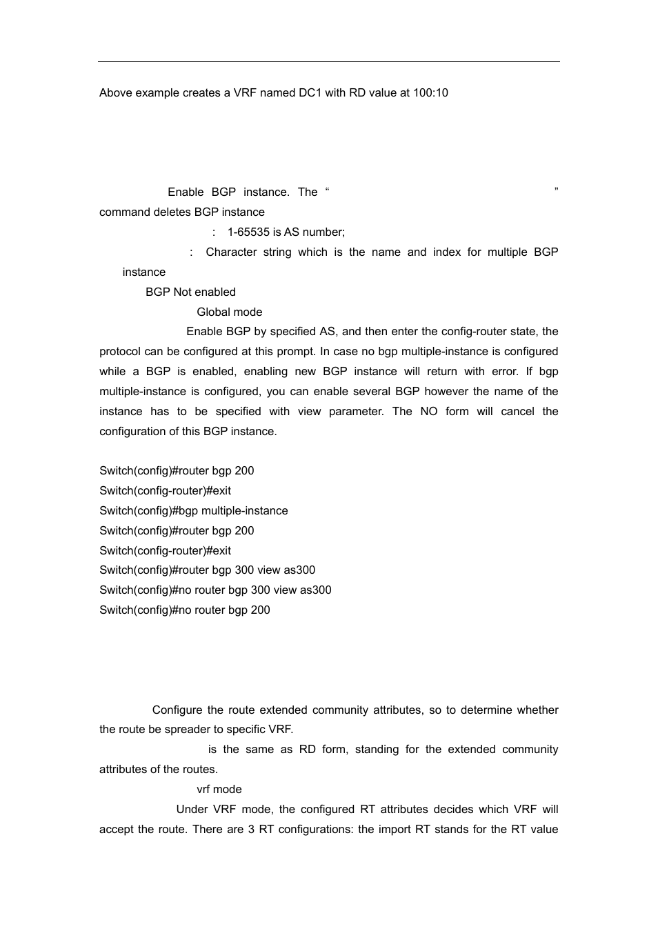 84 router bgp, 85 route-target | Accton Technology ES4626 User Manual | Page 565 / 853