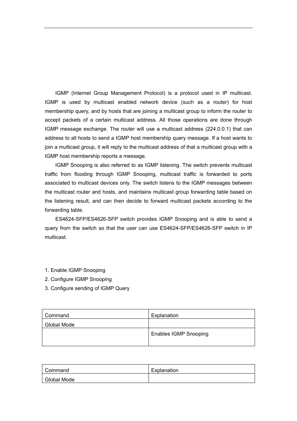 Chapter 14 igmp snooping, 1 introduction to igmp snooping, 2 igmp snooping configuration task | Ntroduction to, Igmp, Nooping, Onfiguration | Accton Technology ES4626 User Manual | Page 595 / 853