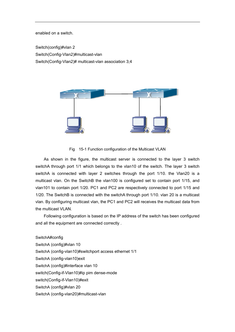 Examples of multicast vlan, Xamples, Ulticast | Vlan, 4 examples of multicast vlan | Accton Technology ES4626 User Manual | Page 609 / 853