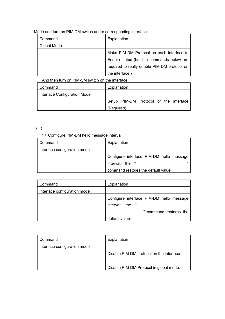 3 commands for pim-dm | Accton Technology ES4626 User Manual | Page 616 / 853