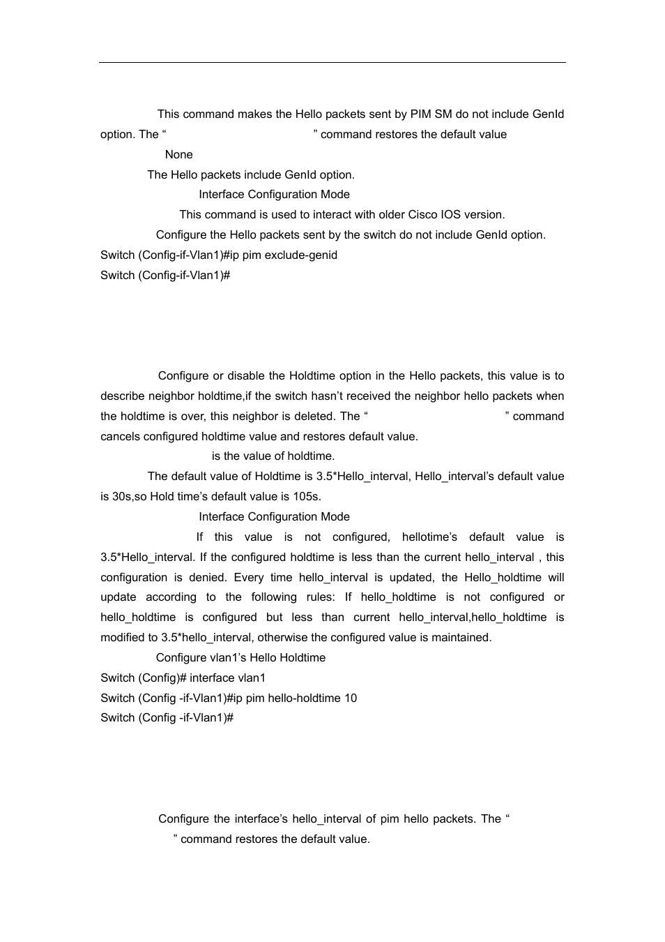6 ip pim hello-holdtime, 7 ip pim hello-interval | Accton Technology ES4626 User Manual | Page 628 / 853