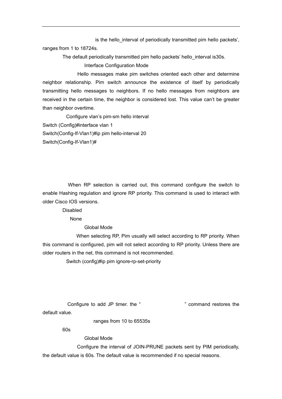 8 ip pim ignore-rp-set-priority, 9 ip pim jp-timer | Accton Technology ES4626 User Manual | Page 629 / 853