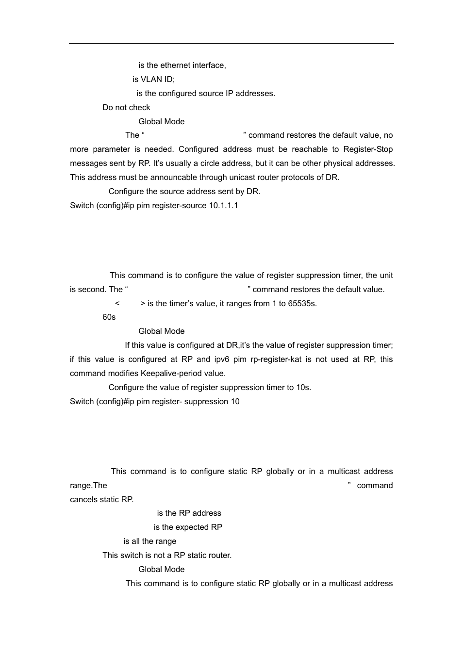 15 ip pim register-suppression, 16 ip pim rp-address | Accton Technology ES4626 User Manual | Page 632 / 853