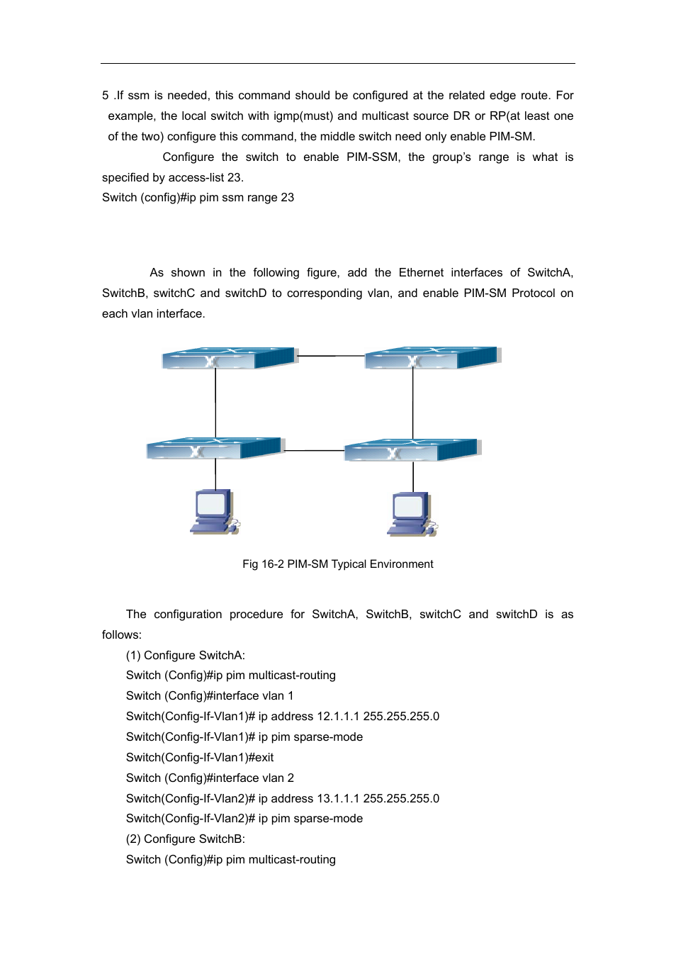 4 pim-sm configuration examples | Accton Technology ES4626 User Manual | Page 635 / 853