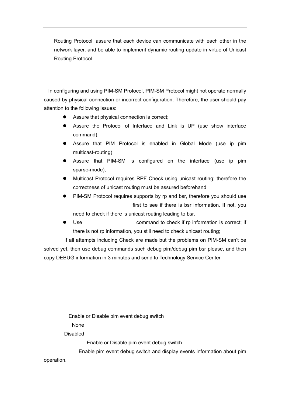 5 pim-sm troubleshooting, 1 commands for monitor and debug, 1 debug pim event | Accton Technology ES4626 User Manual | Page 637 / 853