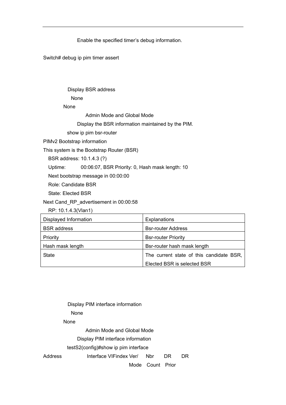 9 show ip pim bsr-router, 10 show ip pim interface | Accton Technology ES4626 User Manual | Page 641 / 853