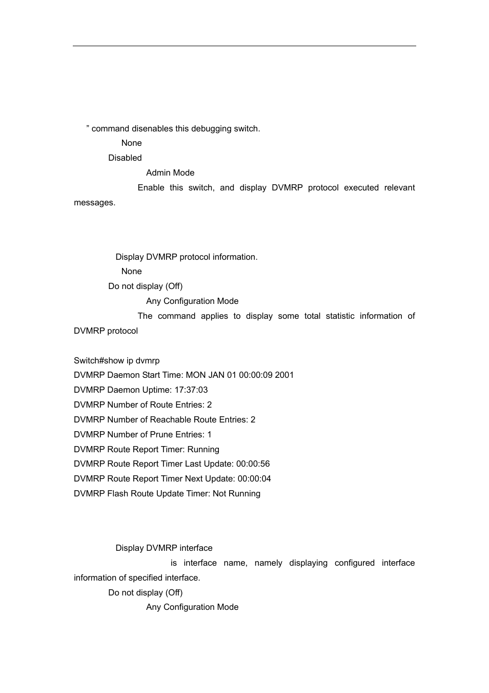 2 show ip dvmrp, 3 show ip dvmrp interface | Accton Technology ES4626 User Manual | Page 654 / 853