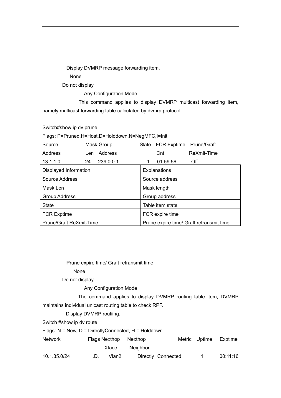 5 show ip dvmrp pr, 6 show ip dvmrp route | Accton Technology ES4626 User Manual | Page 656 / 853