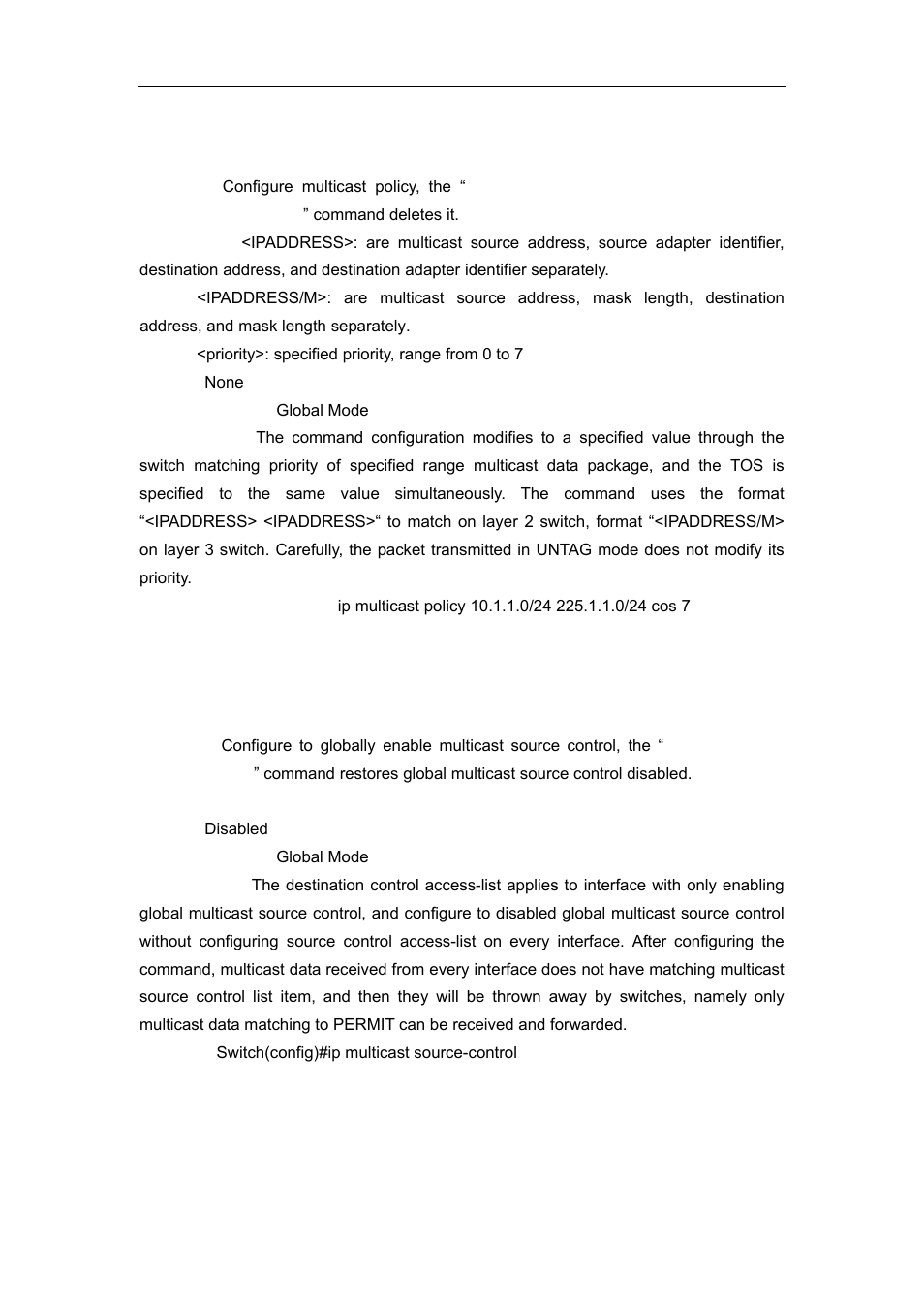 8 ip multicast source-control, 9 ip multicast source-control access-group | Accton Technology ES4626 User Manual | Page 665 / 853