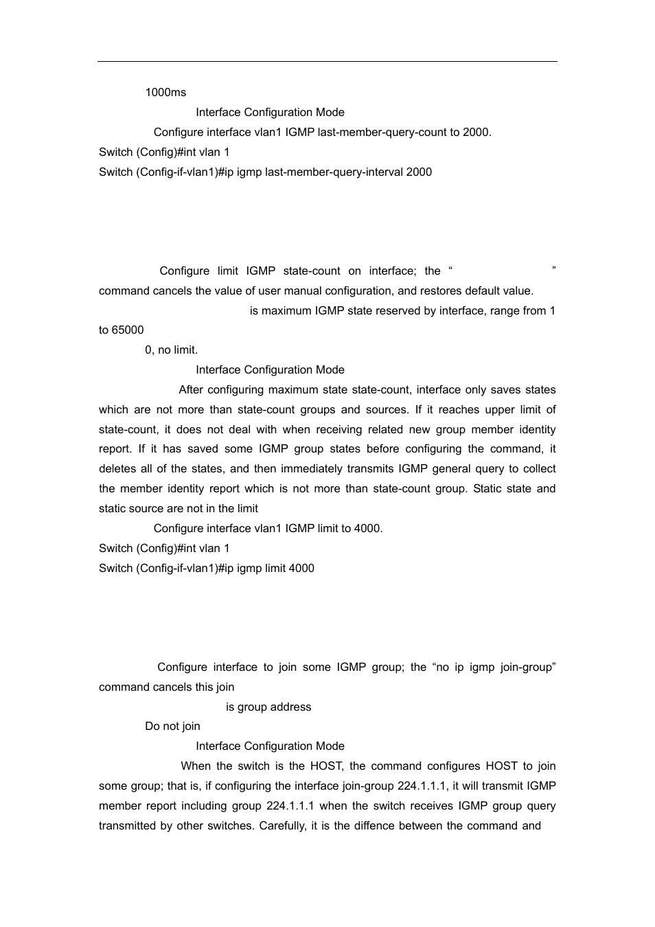 4 ip igmp limit, 5 ip igmp join-group | Accton Technology ES4626 User Manual | Page 675 / 853