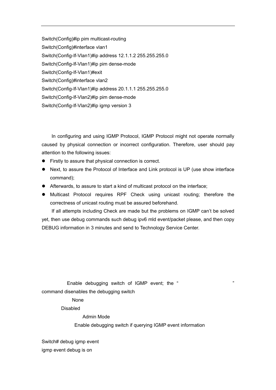 5 igmp troubleshooting, 1 commands for monitor and debug, 1 debug igmp event | Accton Technology ES4626 User Manual | Page 679 / 853