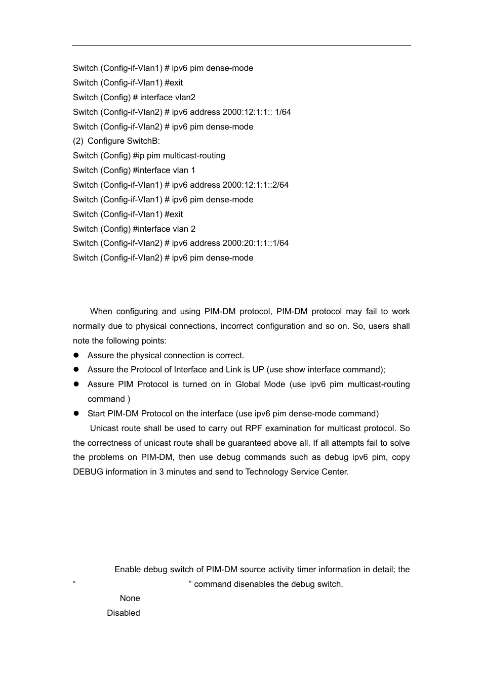 5 pim-dm troubleshooting, 1 command for monitor and debug, 1 debug ipv6 pim timer sat | Accton Technology ES4626 User Manual | Page 690 / 853