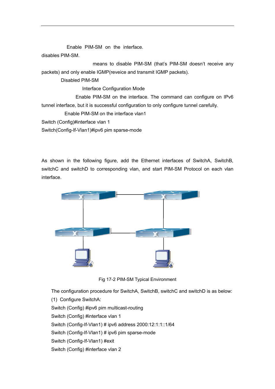 4 pim-sm typical application | Accton Technology ES4626 User Manual | Page 705 / 853