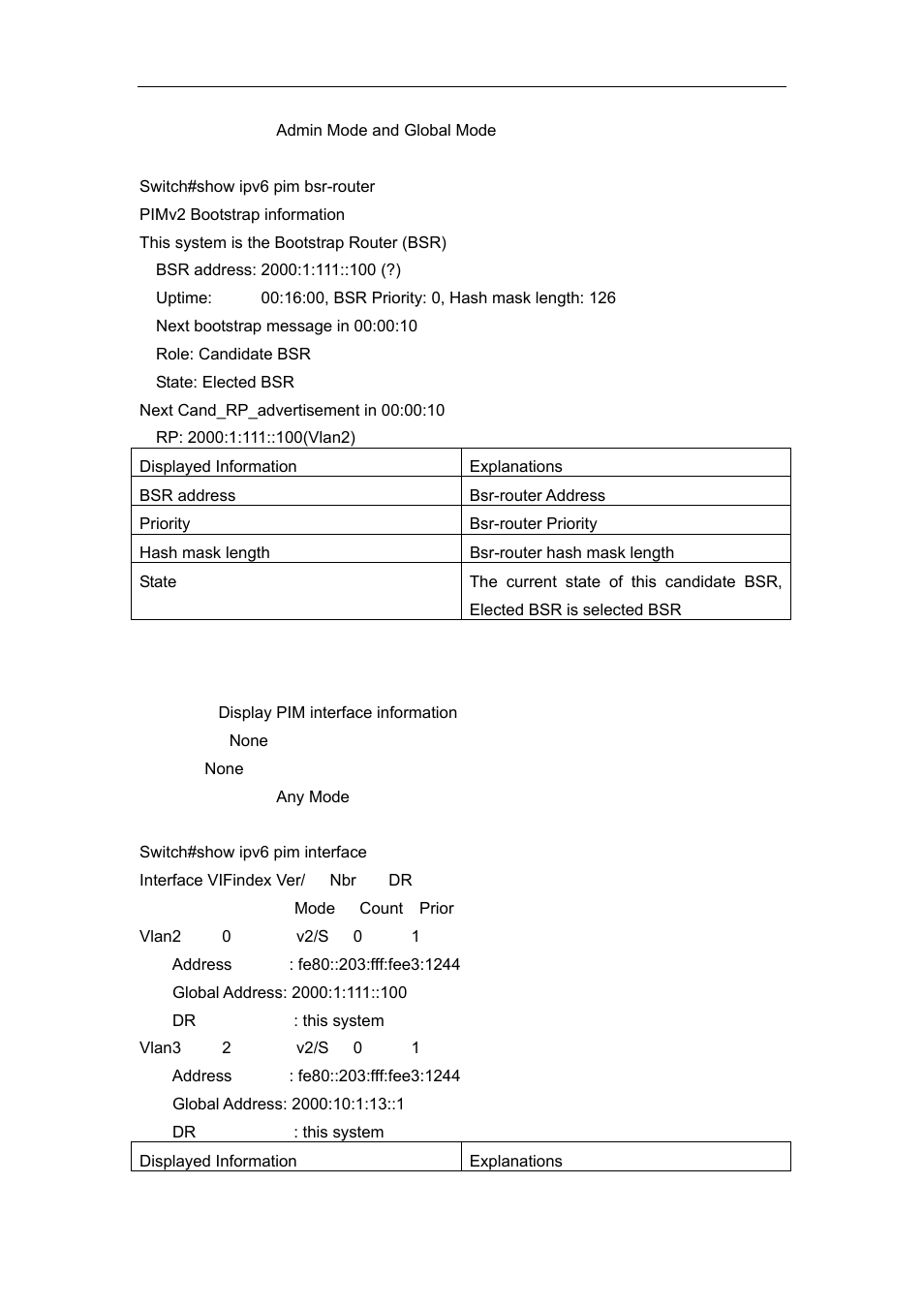 10 show ipv6 pim interface | Accton Technology ES4626 User Manual | Page 711 / 853