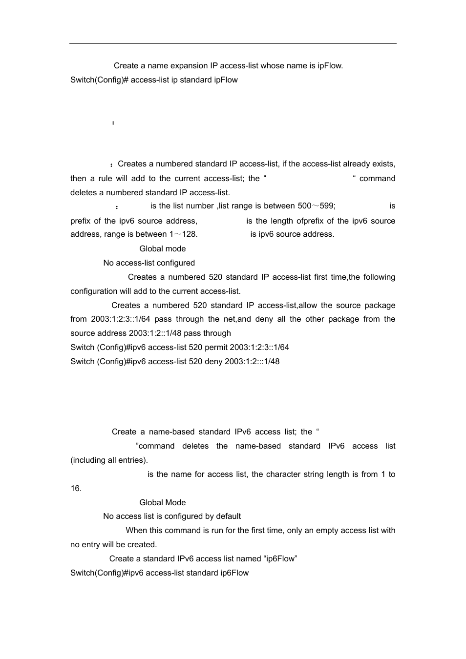 13 ipv6 access-list, 14 ipv6 access standard, 15 ipv6 access extended | Accton Technology ES4626 User Manual | Page 763 / 853