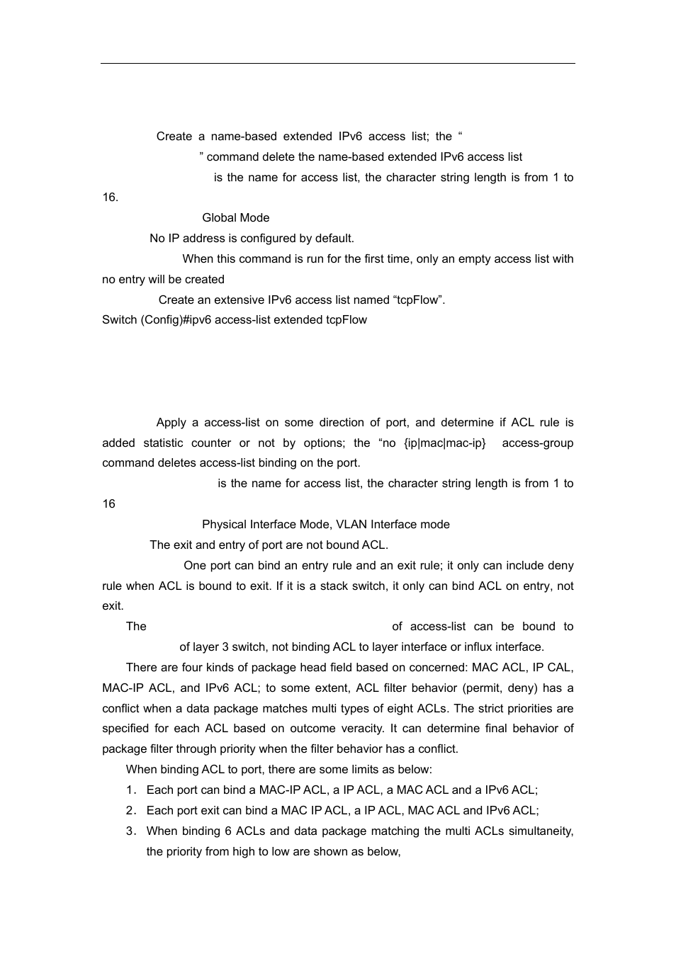 16 {ip|ipv6|mac|mac-ip} access-group | Accton Technology ES4626 User Manual | Page 764 / 853