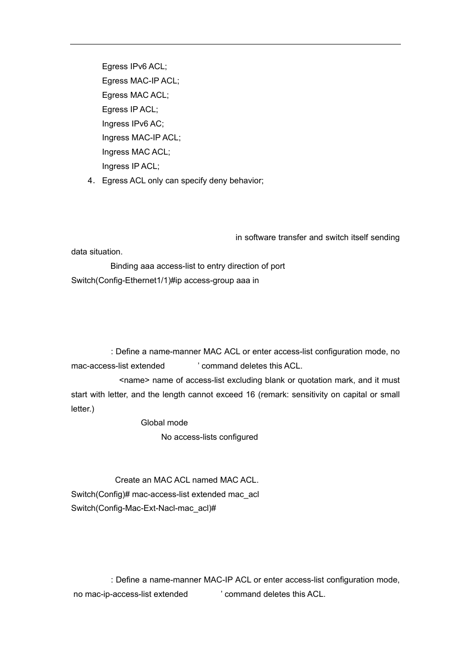 17 mac access extended, 18 mac-ip access extended | Accton Technology ES4626 User Manual | Page 765 / 853