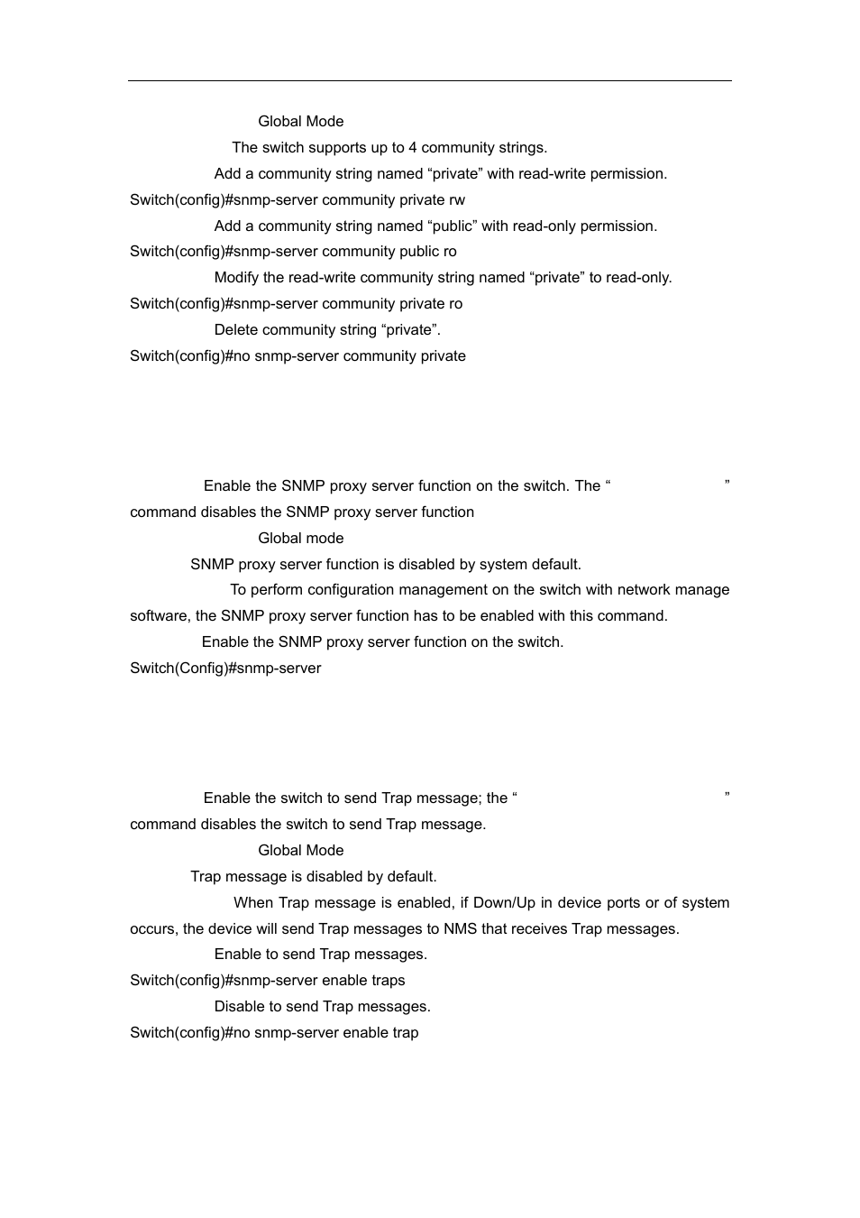 5 snmp-server, 6 snmp-server enable traps, 7 snmp-server host | Accton Technology ES4626 User Manual | Page 77 / 853