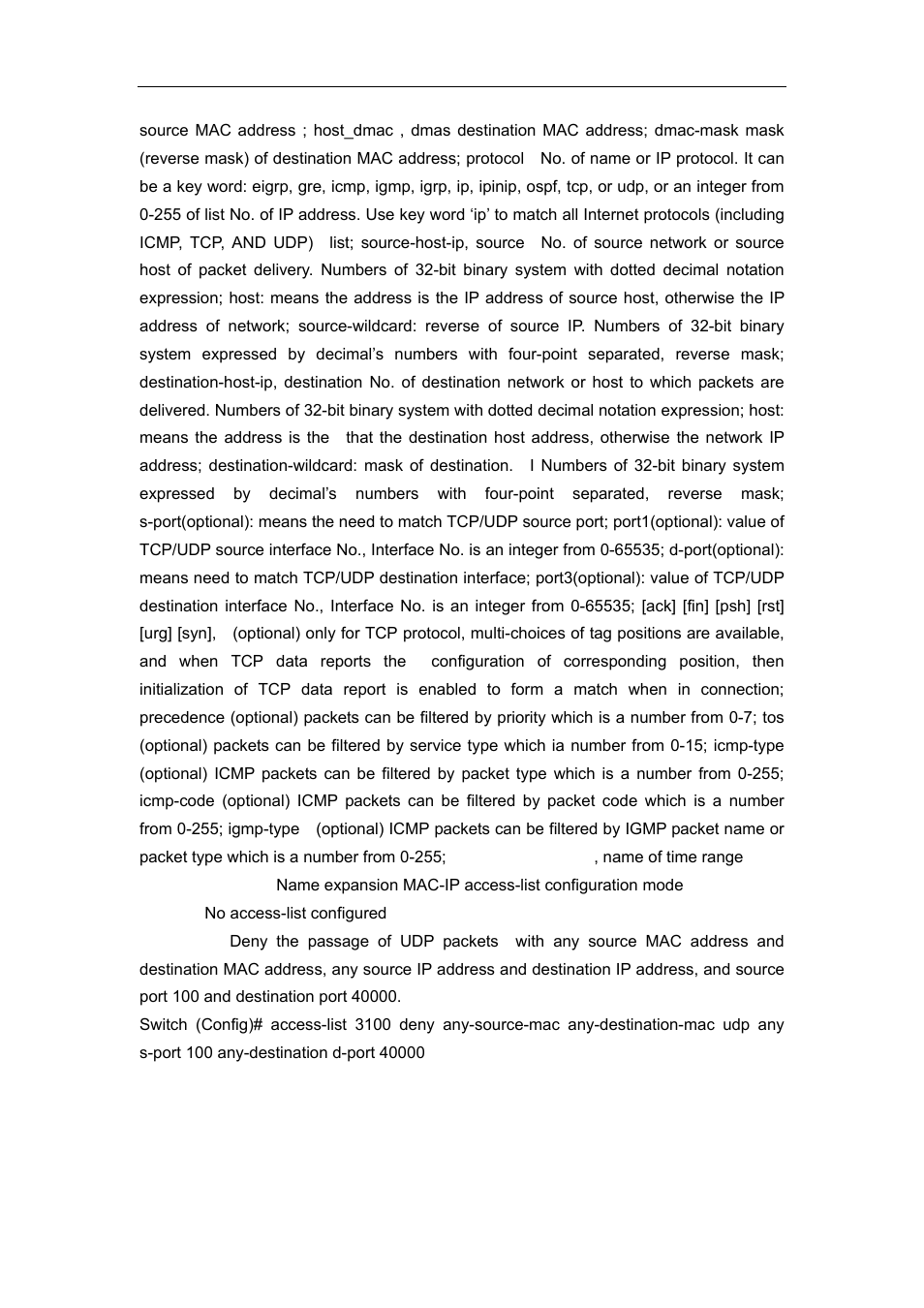 23 permit | deny(ipv6 extended) | Accton Technology ES4626 User Manual | Page 770 / 853