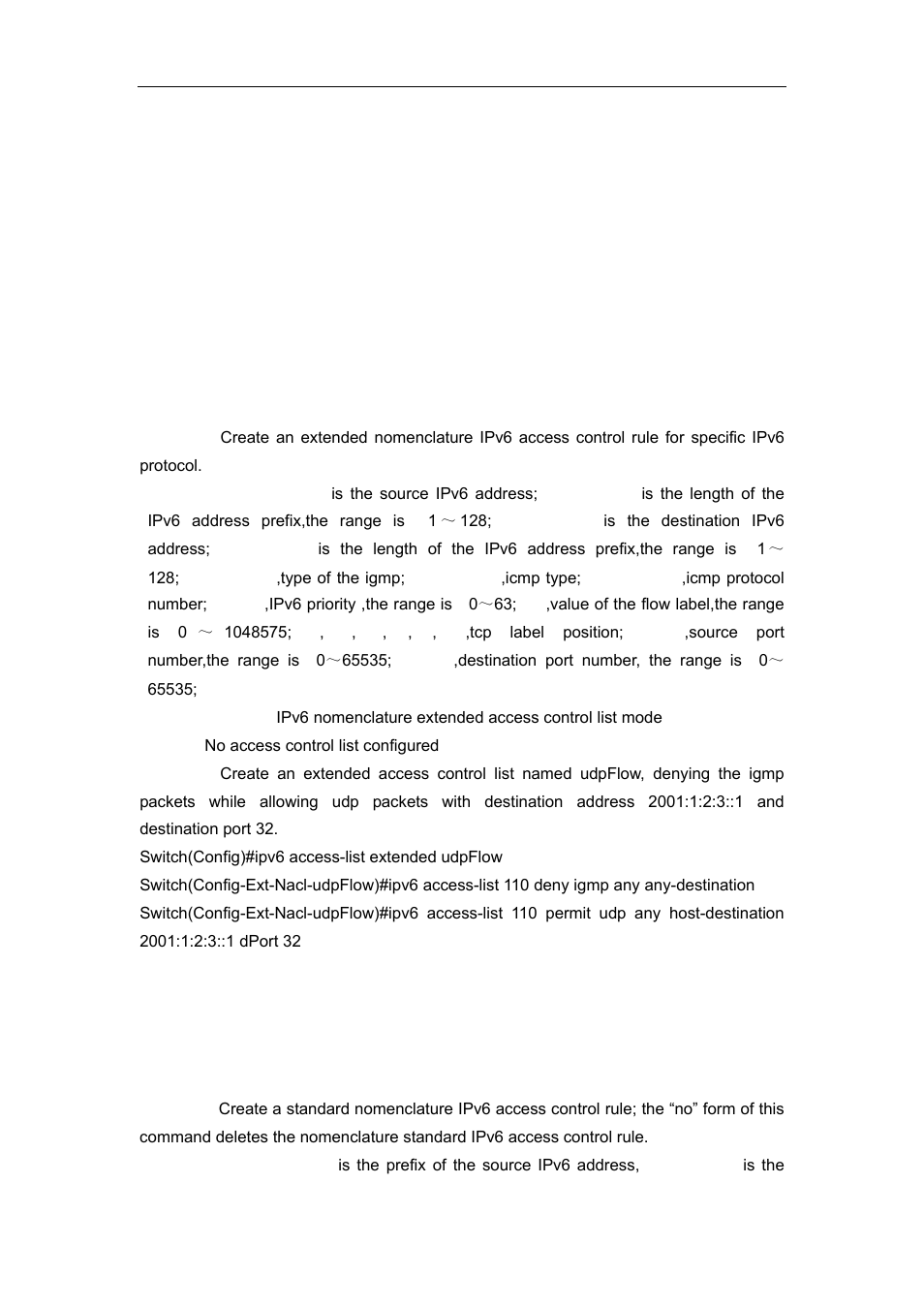 24 permit | deny(ipv6 standard) | Accton Technology ES4626 User Manual | Page 771 / 853