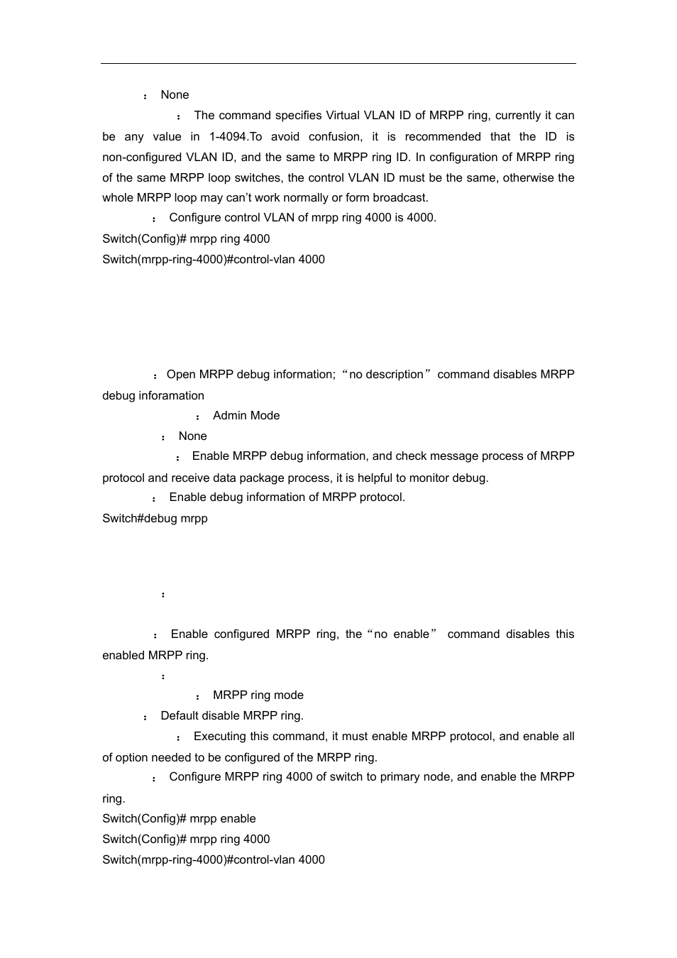 3 debug mrpp, 4 enable | Accton Technology ES4626 User Manual | Page 828 / 853