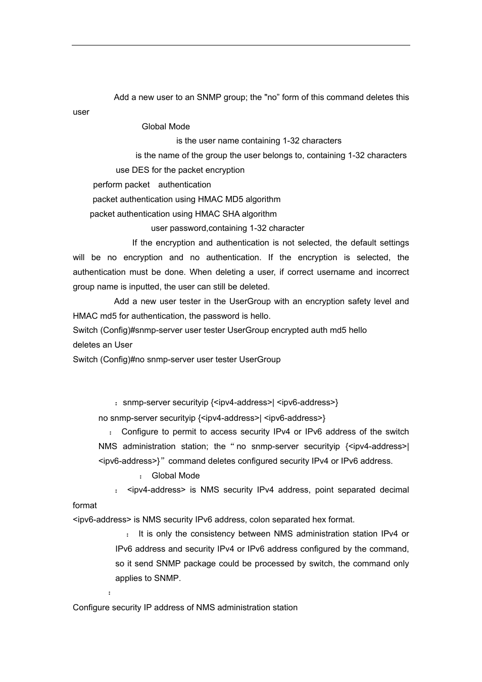 20 snmp-server securityip | Accton Technology ES4626 User Manual | Page 83 / 853