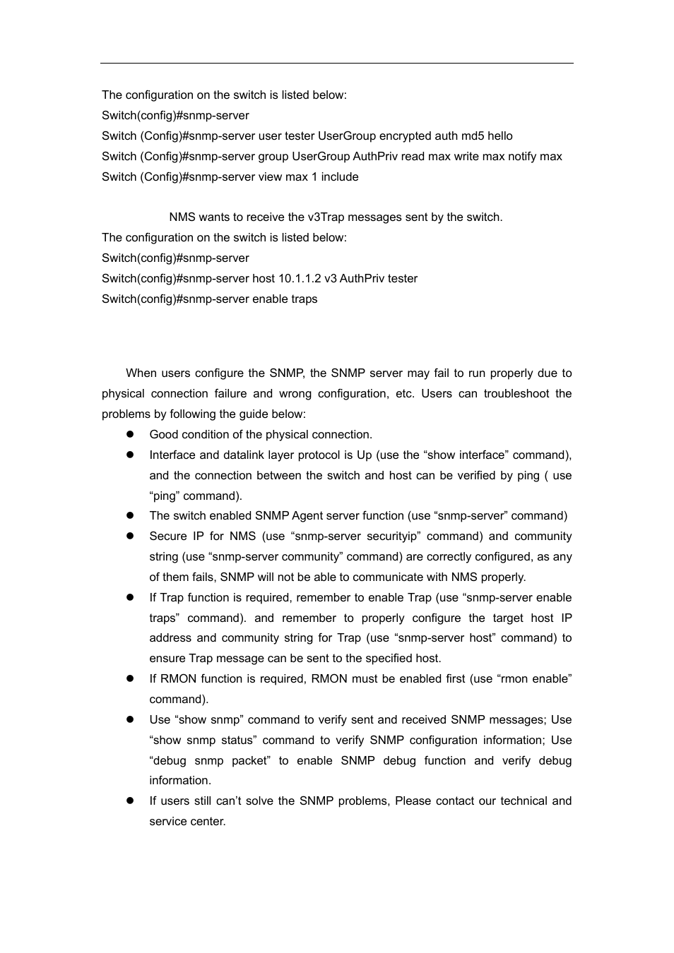 5 snmp troubleshooting | Accton Technology ES4626 User Manual | Page 85 / 853