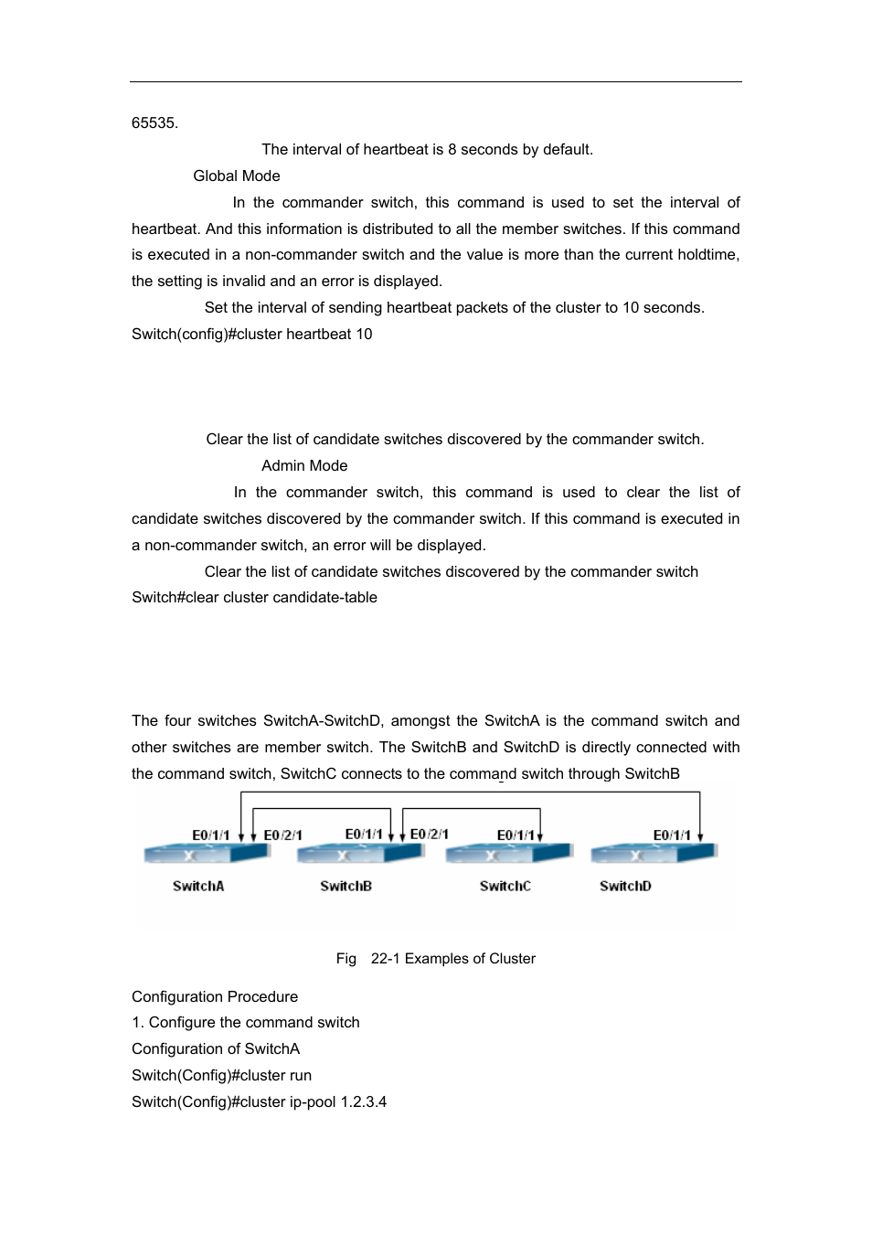 13 clear cluster candidate-table, 4 examples of cluster administration | Accton Technology ES4626 User Manual | Page 850 / 853