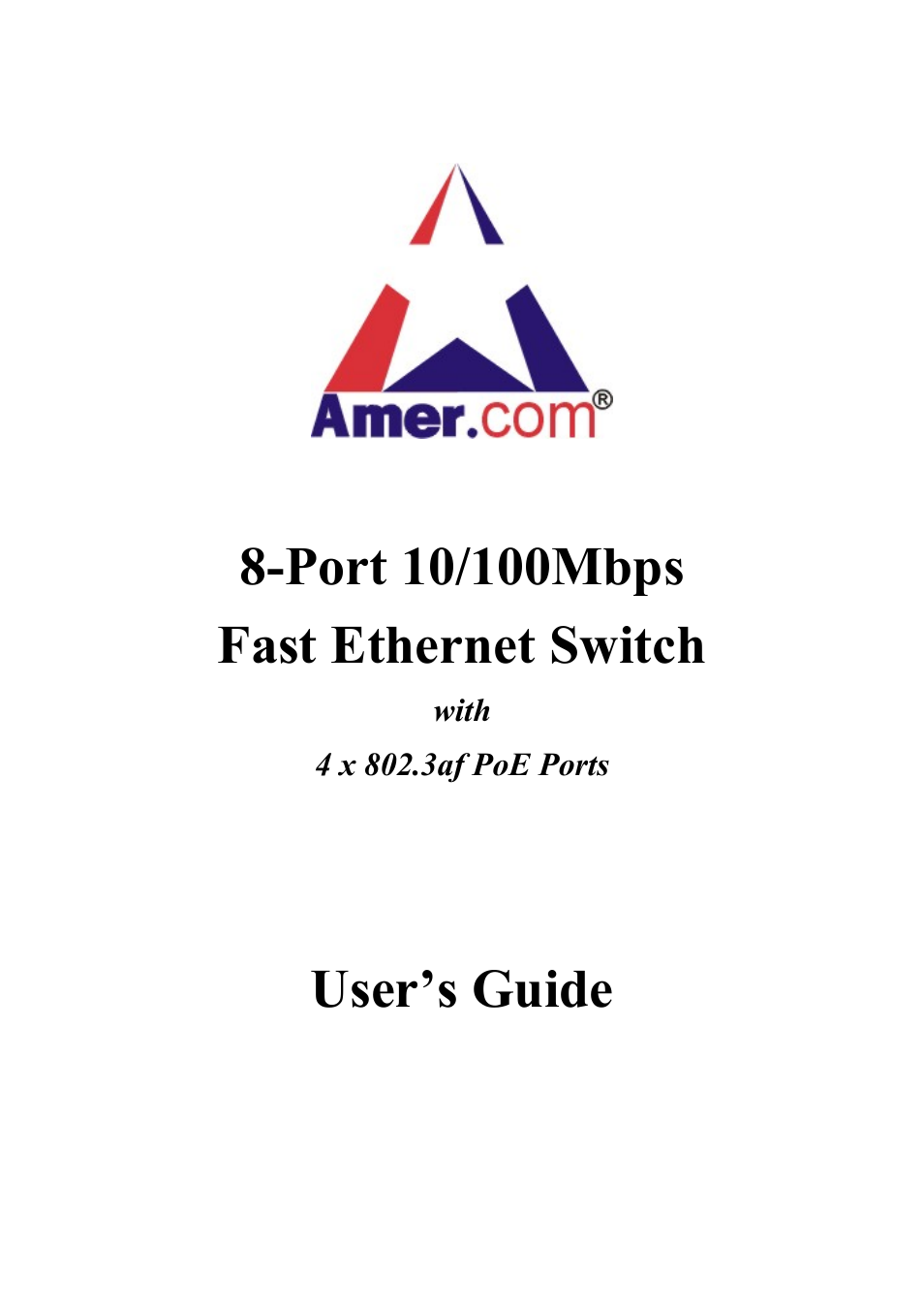 Amer Networks SD4P4 User Manual | 18 pages
