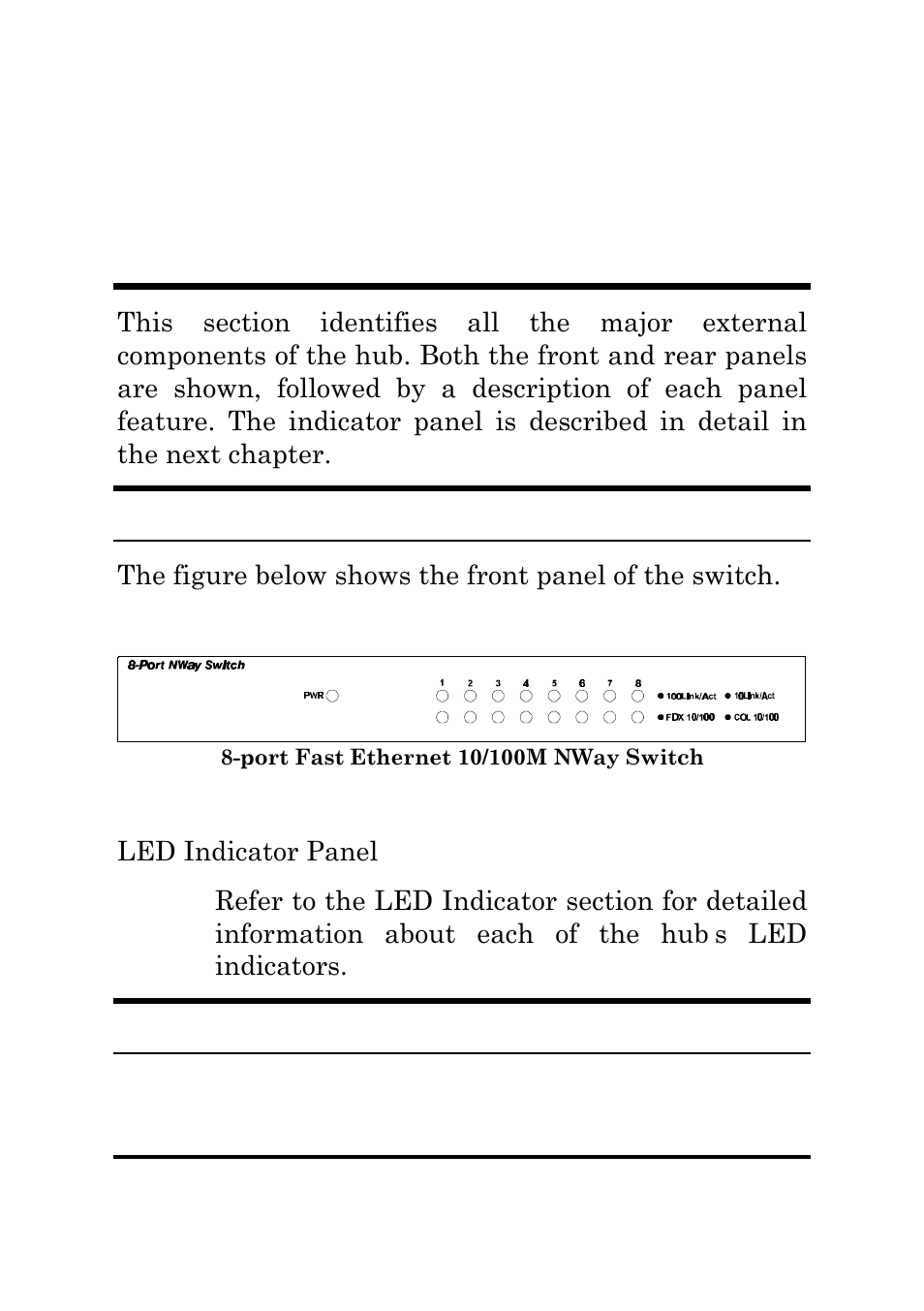Identifying external components, Front panel, Rear panel | Ront, Anel | Amer Networks SD8N User Manual | Page 18 / 30