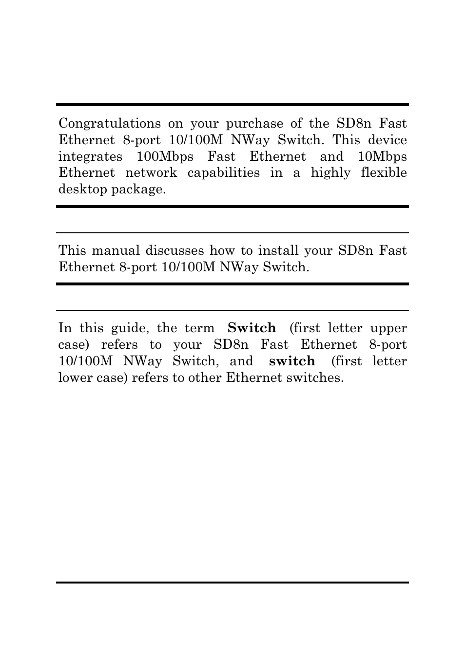 About this guide, Purpose, Terms/usage | Urpose, Erms, Sage | Amer Networks SD8N User Manual | Page 8 / 30