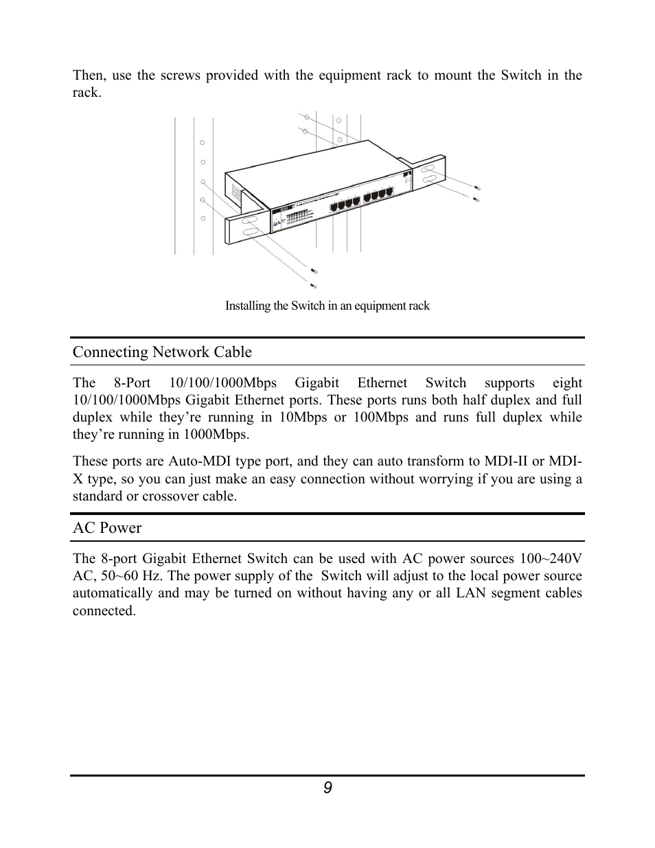 Amer Networks SGD8 User Manual | Page 11 / 18