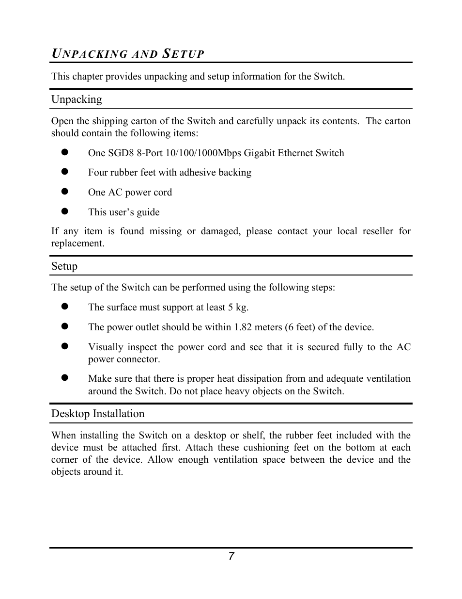 Amer Networks SGD8 User Manual | Page 9 / 18