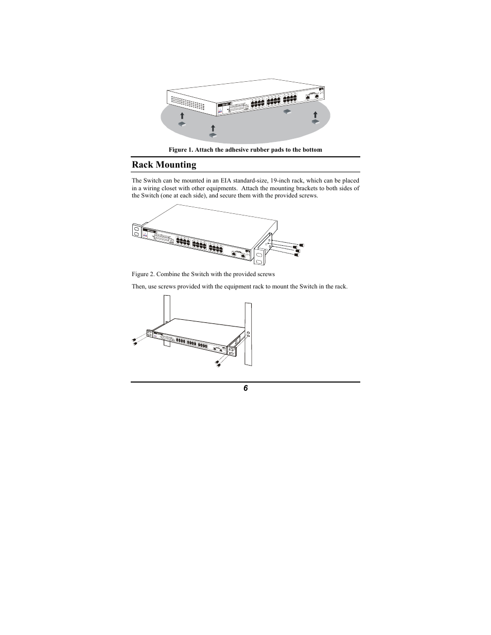 Rack mounting | Amer Networks SR24G2 User Manual | Page 12 / 21