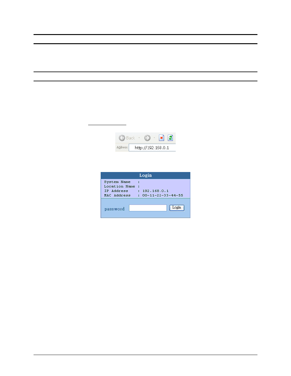 Configuring the midspan, Login | Amer Networks SRPM12 User Manual | Page 16 / 23