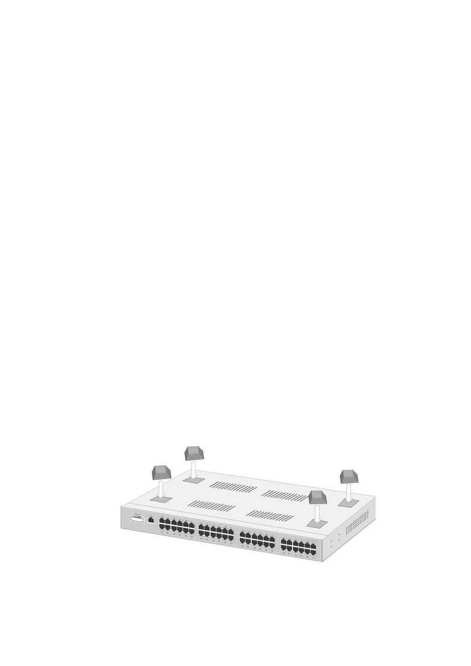 Power on, Desktop installation, Attaching rubber feet | Amer Networks SRPM24 User Manual | Page 12 / 48