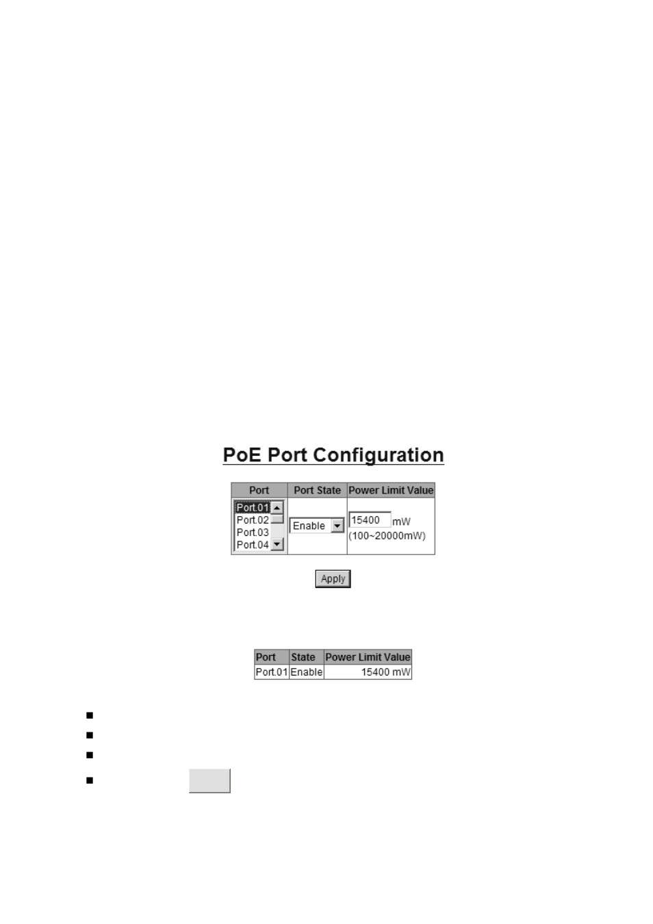 Poe port configuration | Amer Networks SRPM24 User Manual | Page 31 / 48