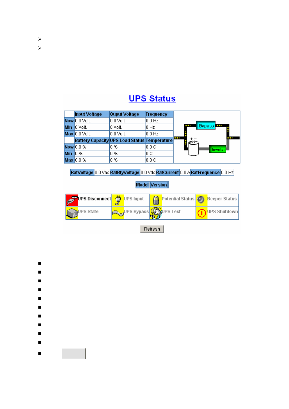Ups status | Amer Networks SRPM24 User Manual | Page 33 / 48