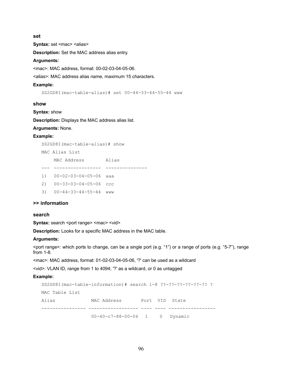 Amer Networks SS2GD8I User Manual | Page 102 / 134