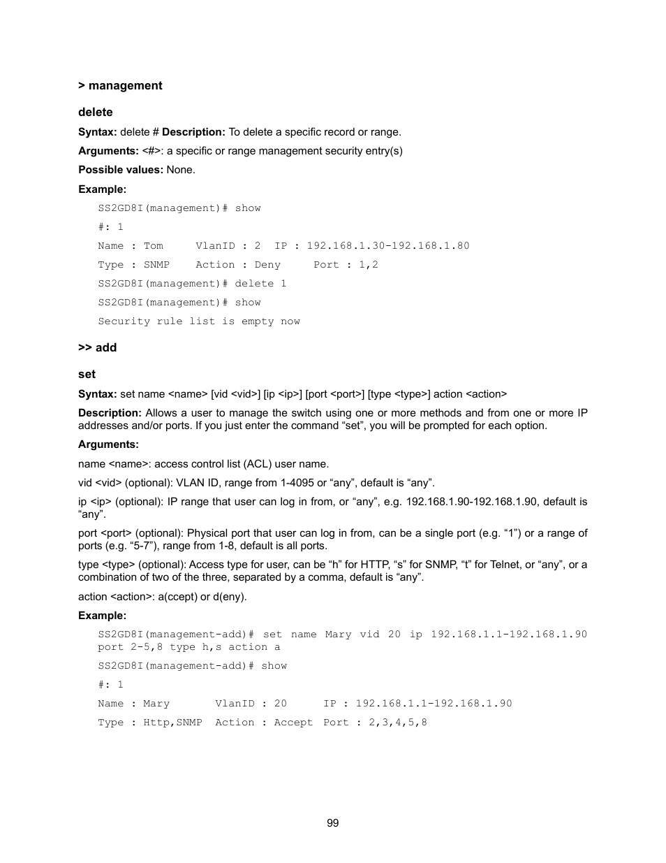 Amer Networks SS2GD8I User Manual | Page 105 / 134