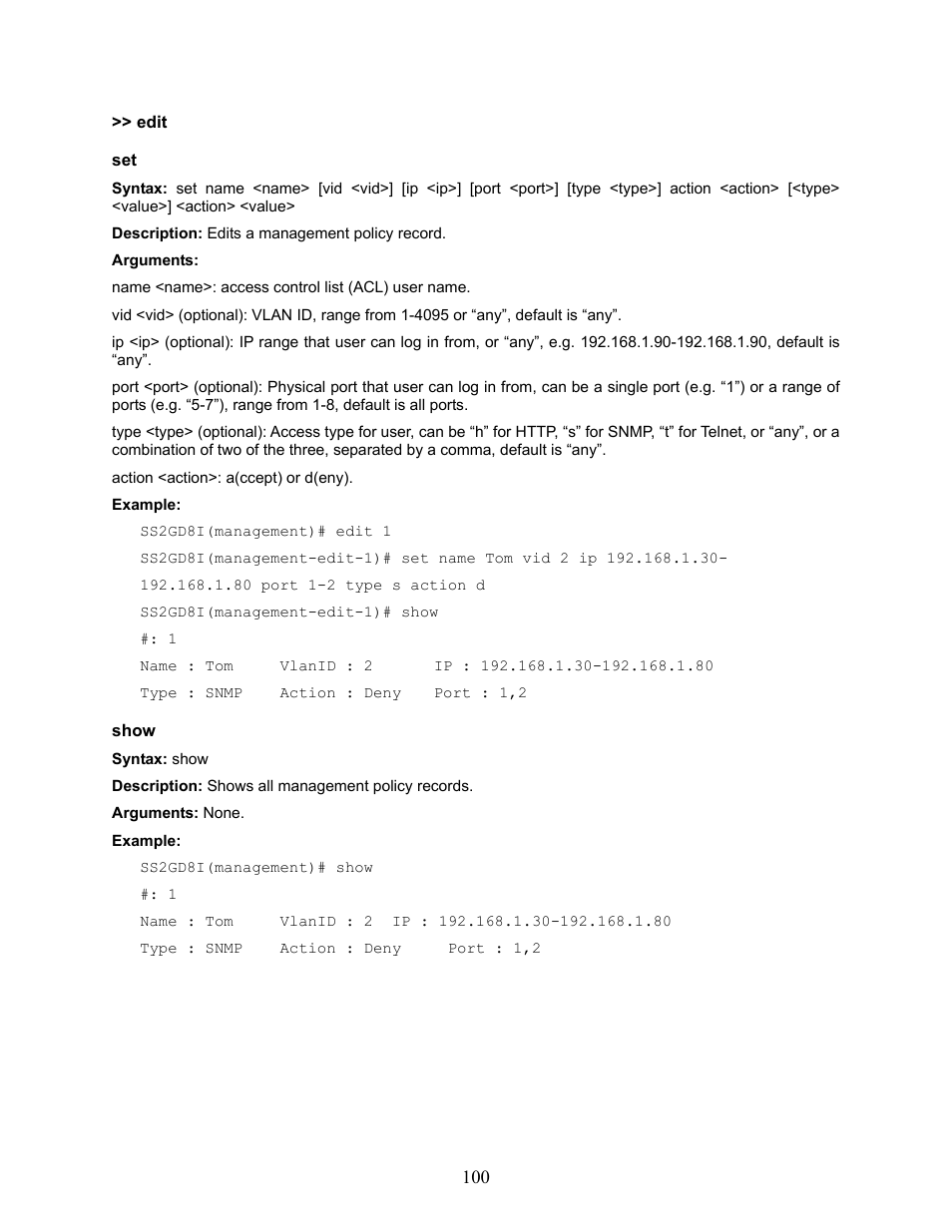 Amer Networks SS2GD8I User Manual | Page 106 / 134