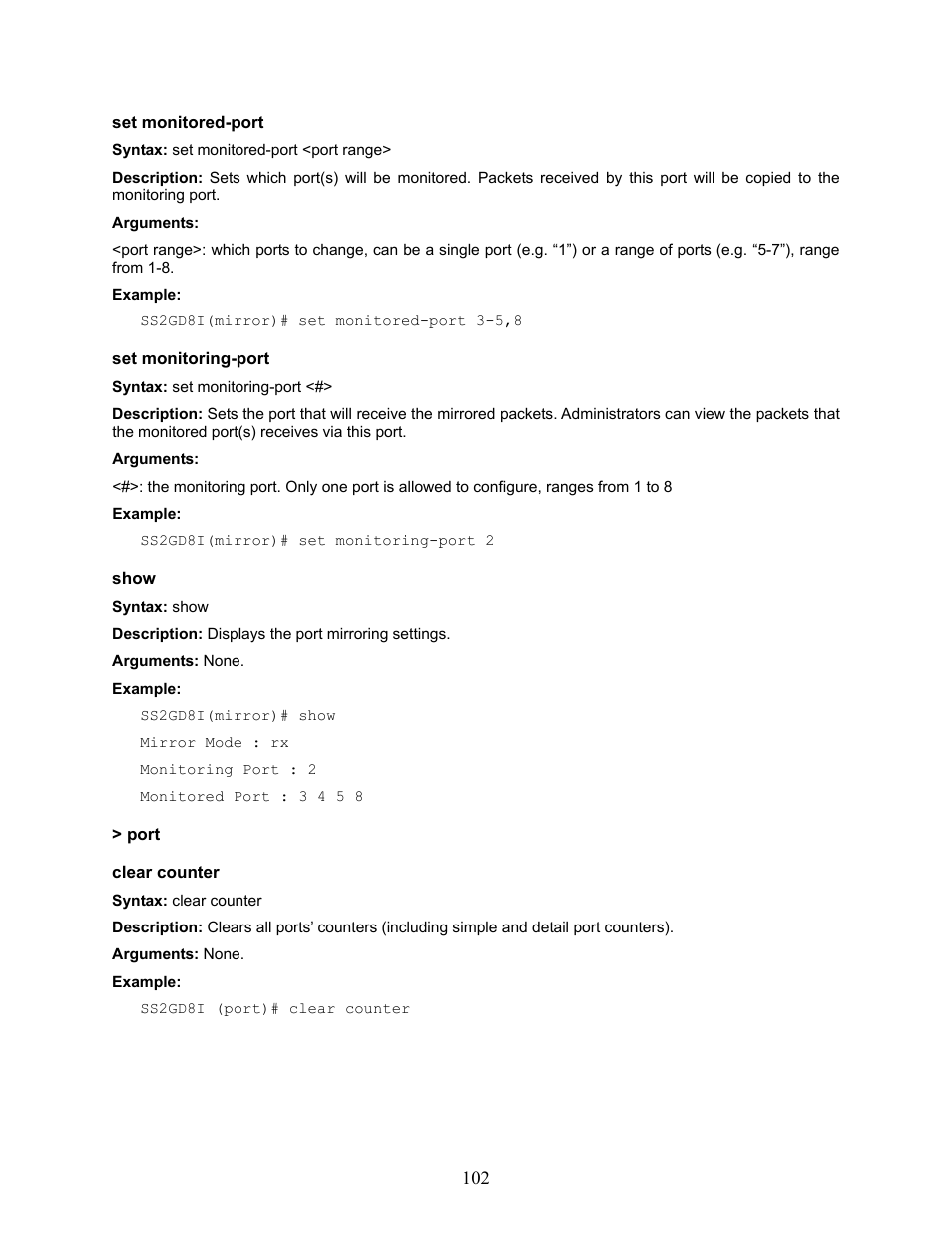 Amer Networks SS2GD8I User Manual | Page 108 / 134