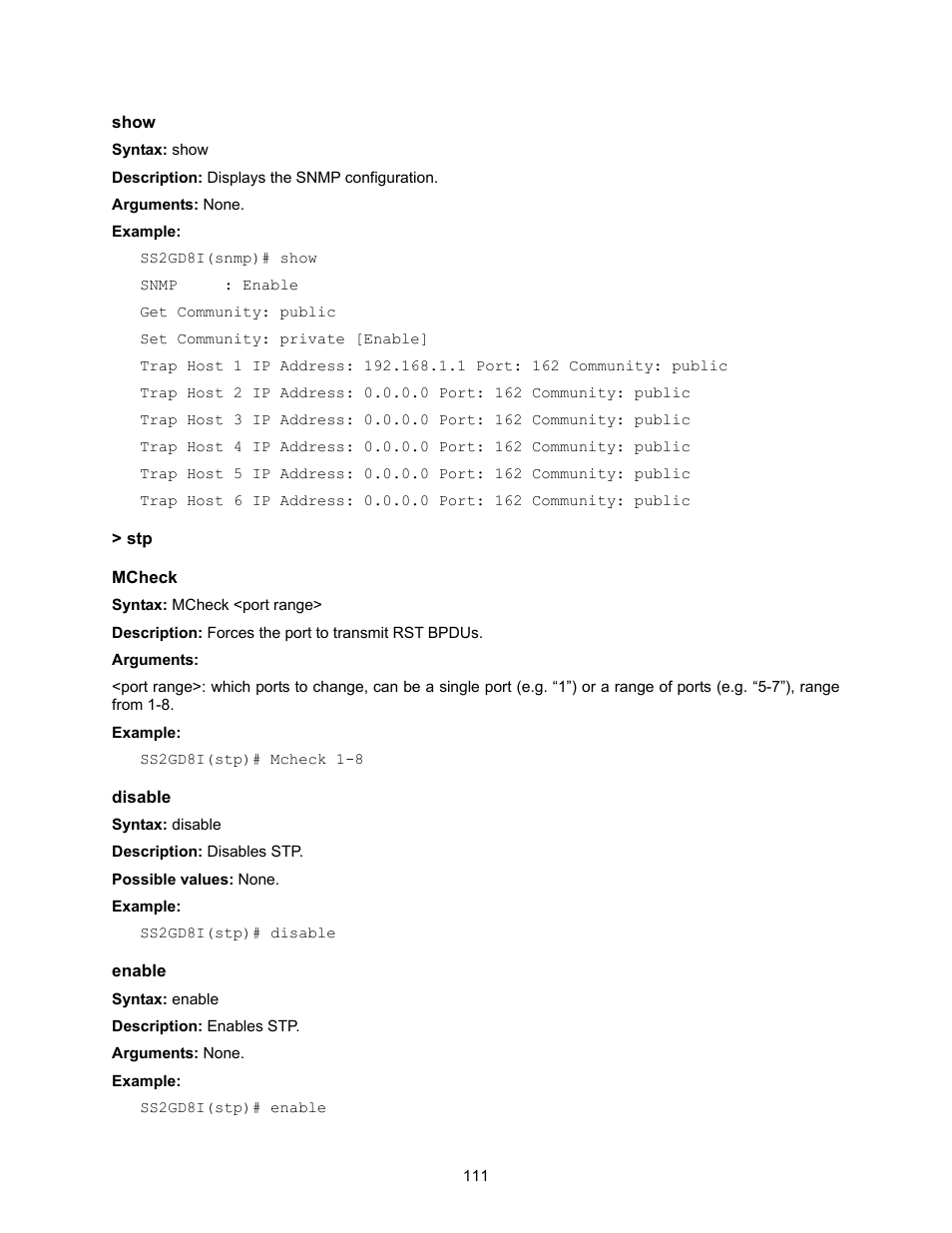 Amer Networks SS2GD8I User Manual | Page 117 / 134