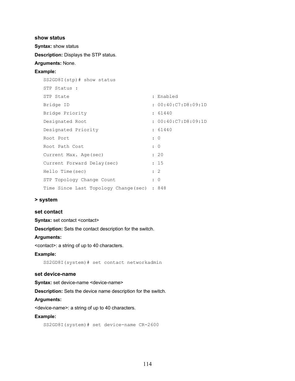 Amer Networks SS2GD8I User Manual | Page 120 / 134